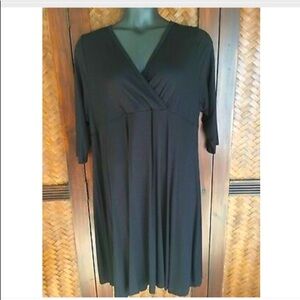 KAREN KANE-DRESS "LBD" 3/4 SLEEVE NWT 3X